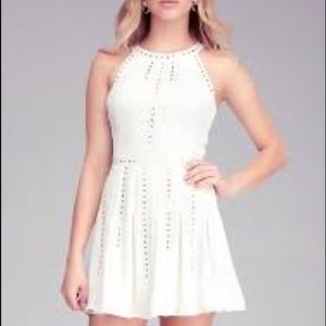 Leather & Chiffon dress - New without tags